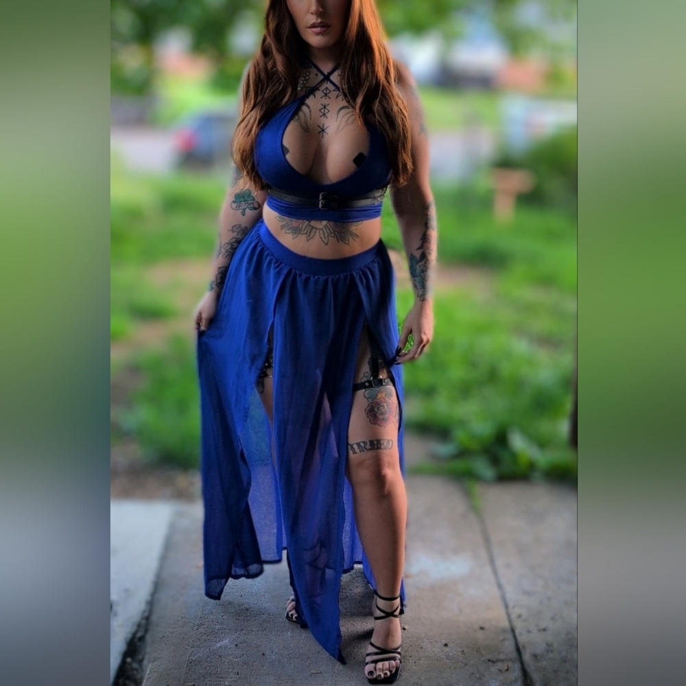 Blue 2 Piece Outfit